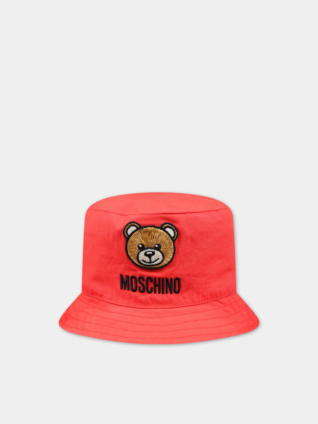 Cloche rossa per neonati con Teddy Bear